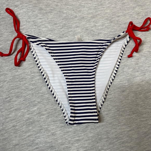 La Vie en Rose Aqua dark blue and white striped bottoms - Picture 1 of 4